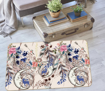 3D Flowers Dreamcatcher 37066 Non Slip Rug Mat