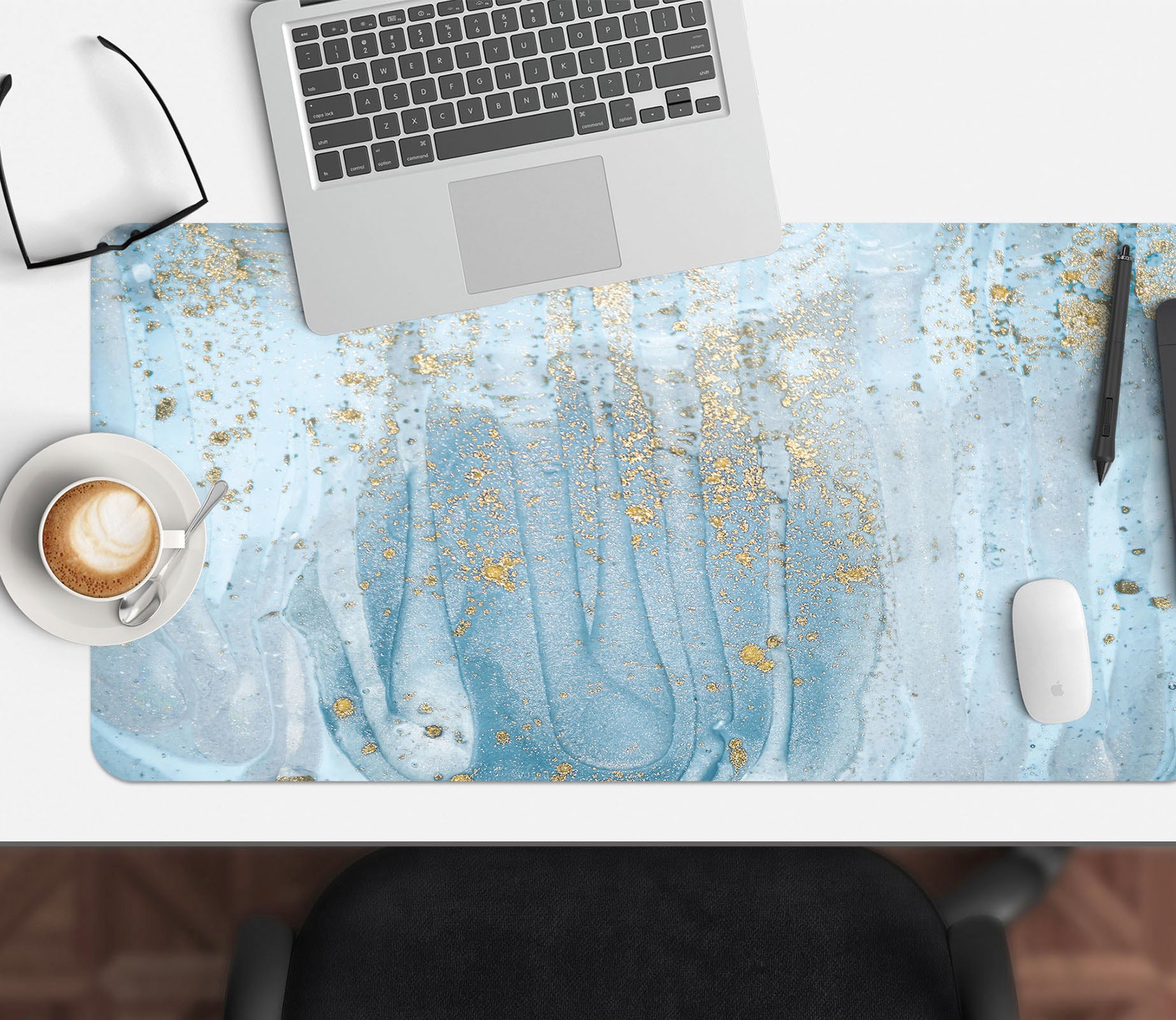 3D Light Blue 18025 Desk Mat