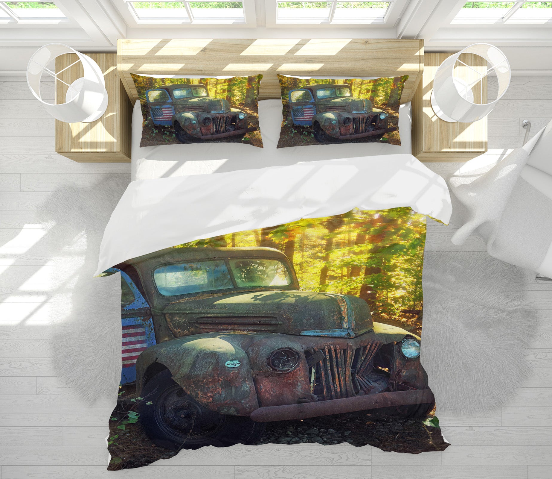 3D Scrap Car 86026 Jerry LoFaro bedding Bed Pillowcases Quilt
