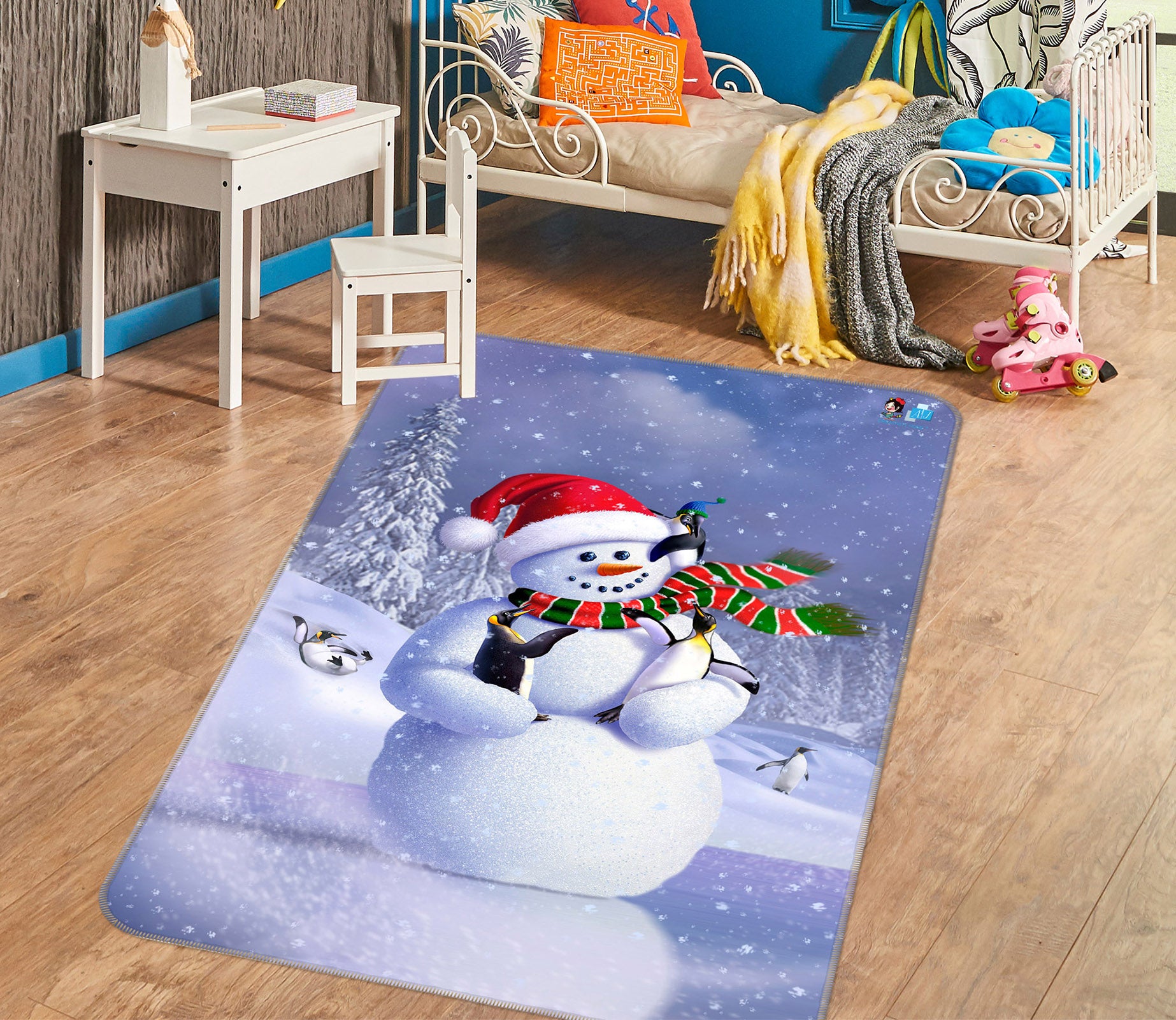 3D Snowman 85101 Jerry LoFaro Rug Non Slip Rug Mat