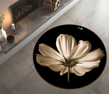 3D Artistic Petal 7305 Assaf Frank Rug Round Non Slip Rug Mat