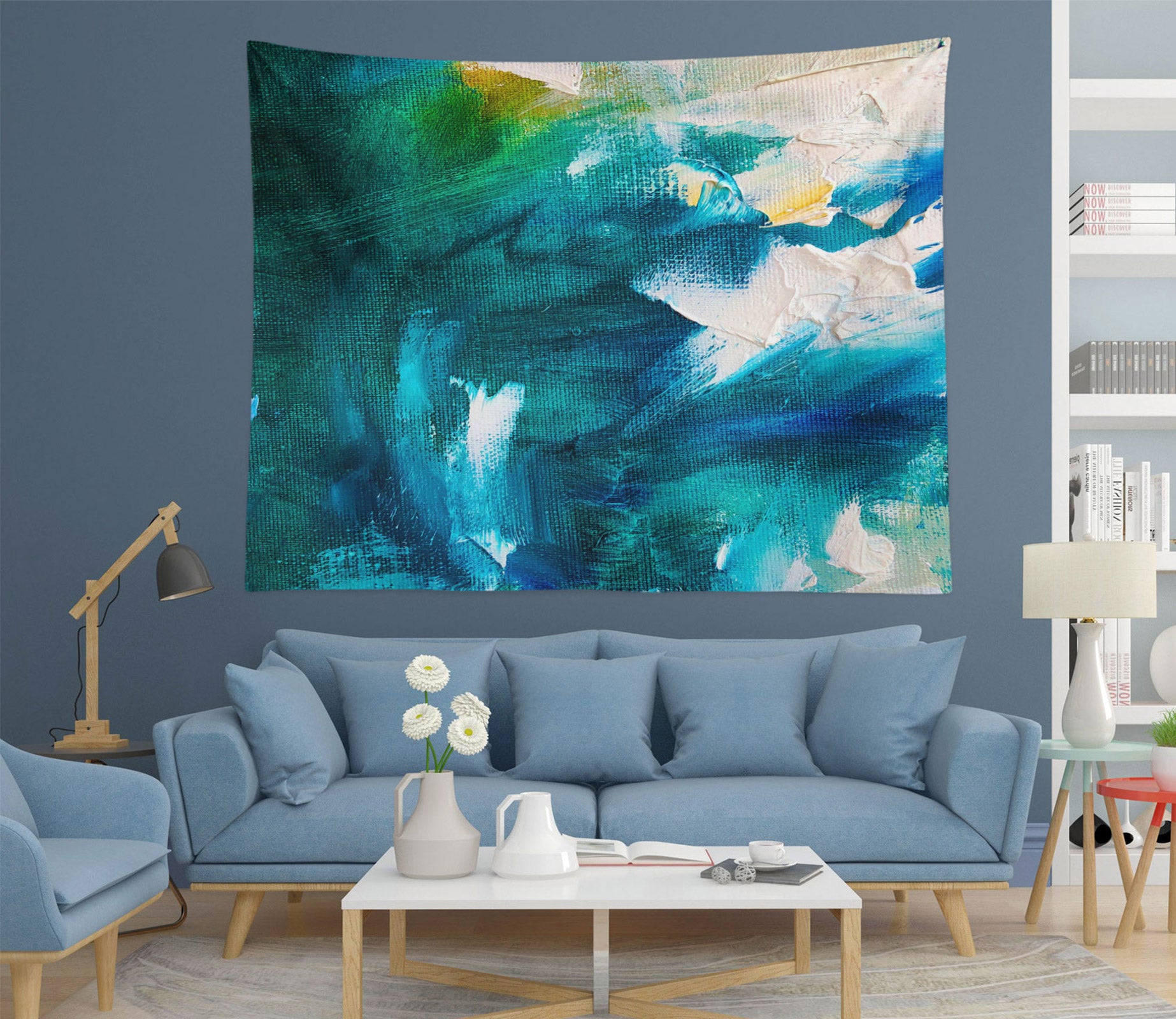 3D Blue Green 3461 Skromova Marina Tapestry Hanging Cloth Hang