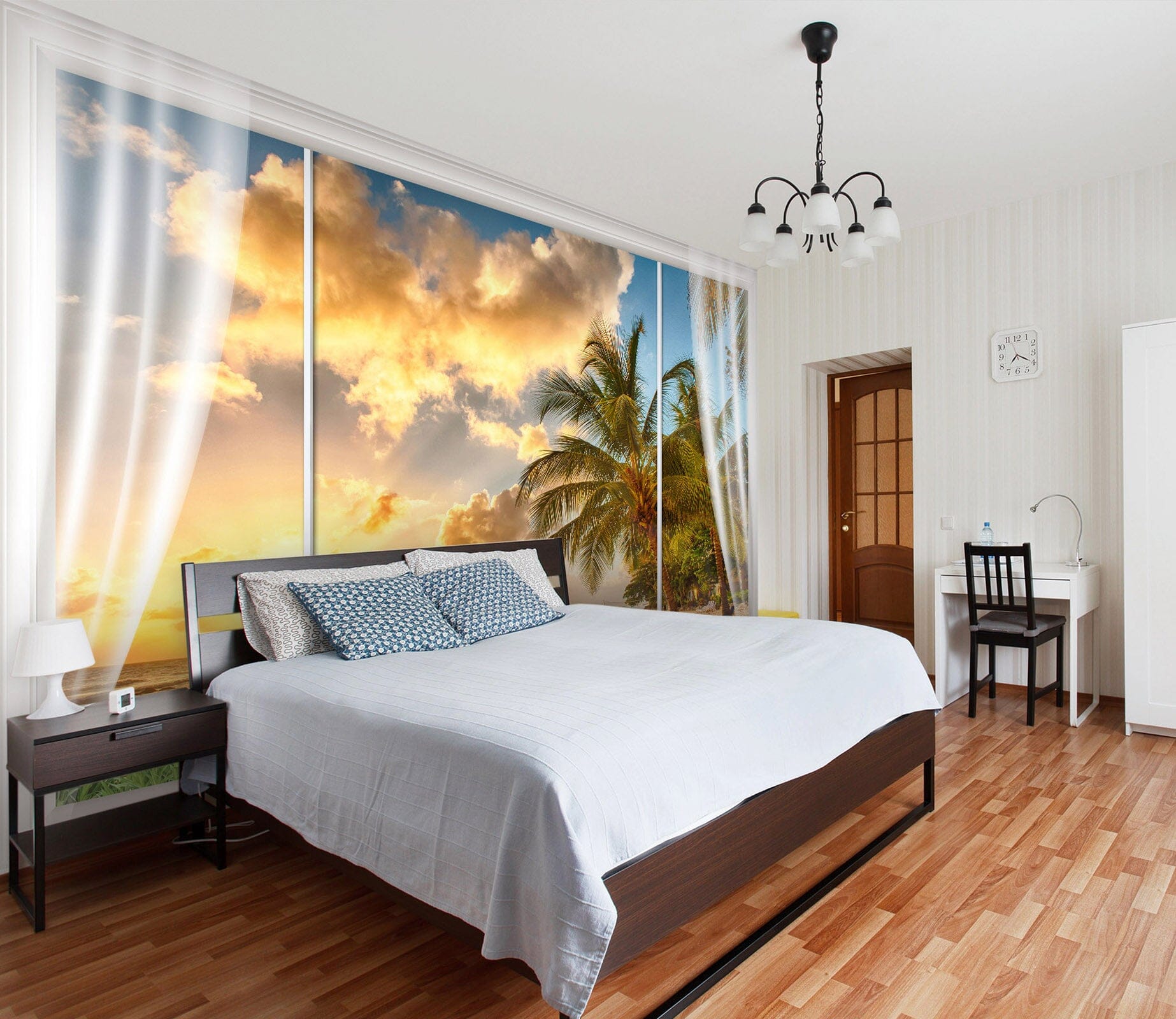 3D Coconut Tree 179 Wall Murals Wallpaper AJ Wallpaper 2 