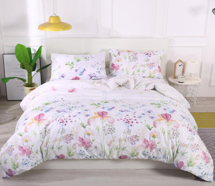 3D Small Floral 2091 Bed Pillowcases Quilt
