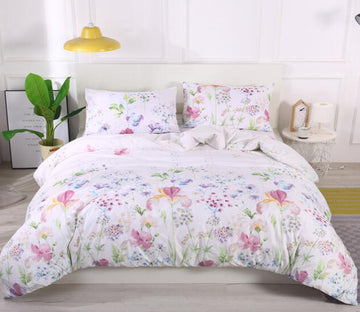 3D Small Floral 2091 Bed Pillowcases Quilt
