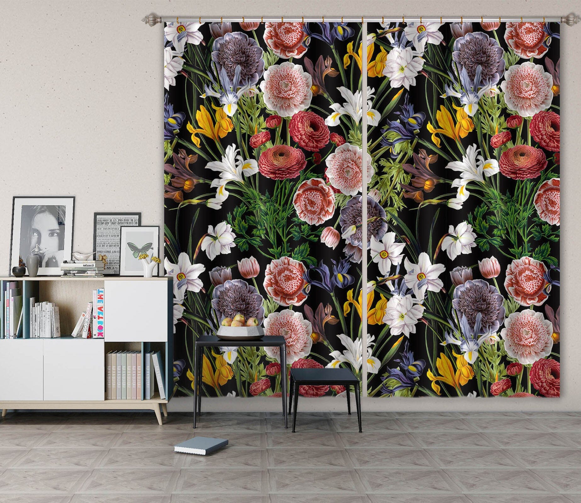 3D Spring Garden 116 Uta Naumann Curtain Curtains Drapes Curtains AJ Creativity Home 