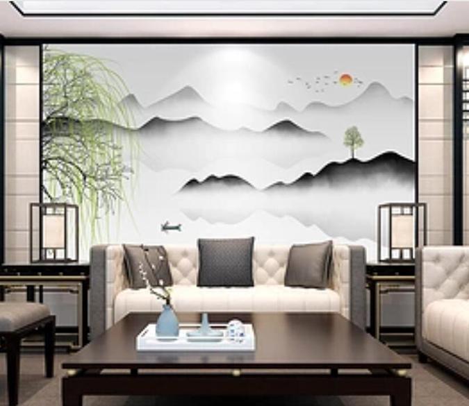 3D Forest Mountain 317 Wall Murals Wallpaper AJ Wallpaper 2 