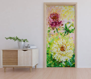 3D Chrysanthemum 3270 Skromova Marina Door Mural