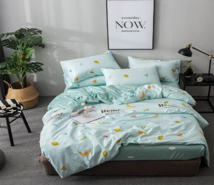 3D Light Green Fruit 17185 Bed Pillowcases Quilt