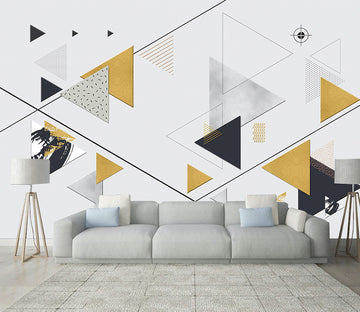 3D Colored Triangle WG280 Wall Murals