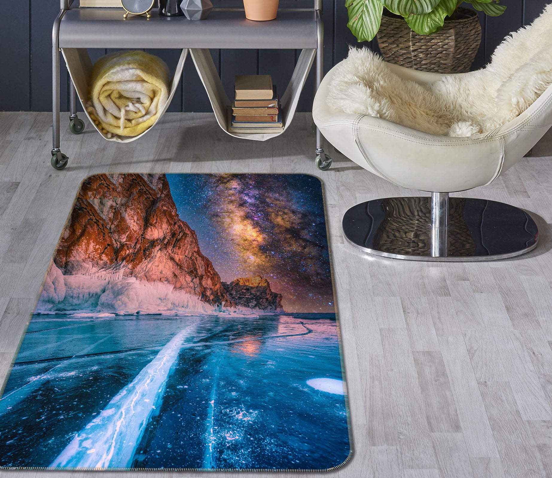 3D Mountain Ice 29232 Non Slip Rug Mat