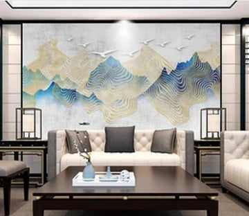 3D Color Wave 590 Wall Murals Wallpaper AJ Wallpaper 2 