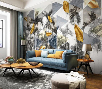 3D Forest Feather WC1678 Wall Murals