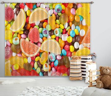 3D Colored Candy 704 Curtains Drapes Wallpaper AJ Wallpaper 