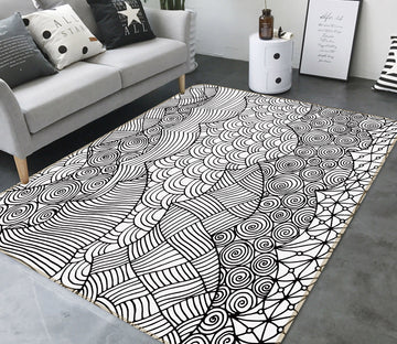 3D Pattern 35086 Non Slip Rug Mat
