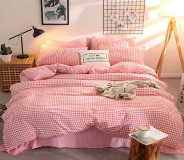 3D Pink 7008 Bed Pillowcases Quilt
