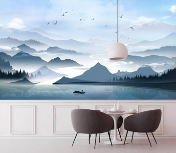 3D Mountain Peak 1413 Wall Murals Wallpaper AJ Wallpaper 2 