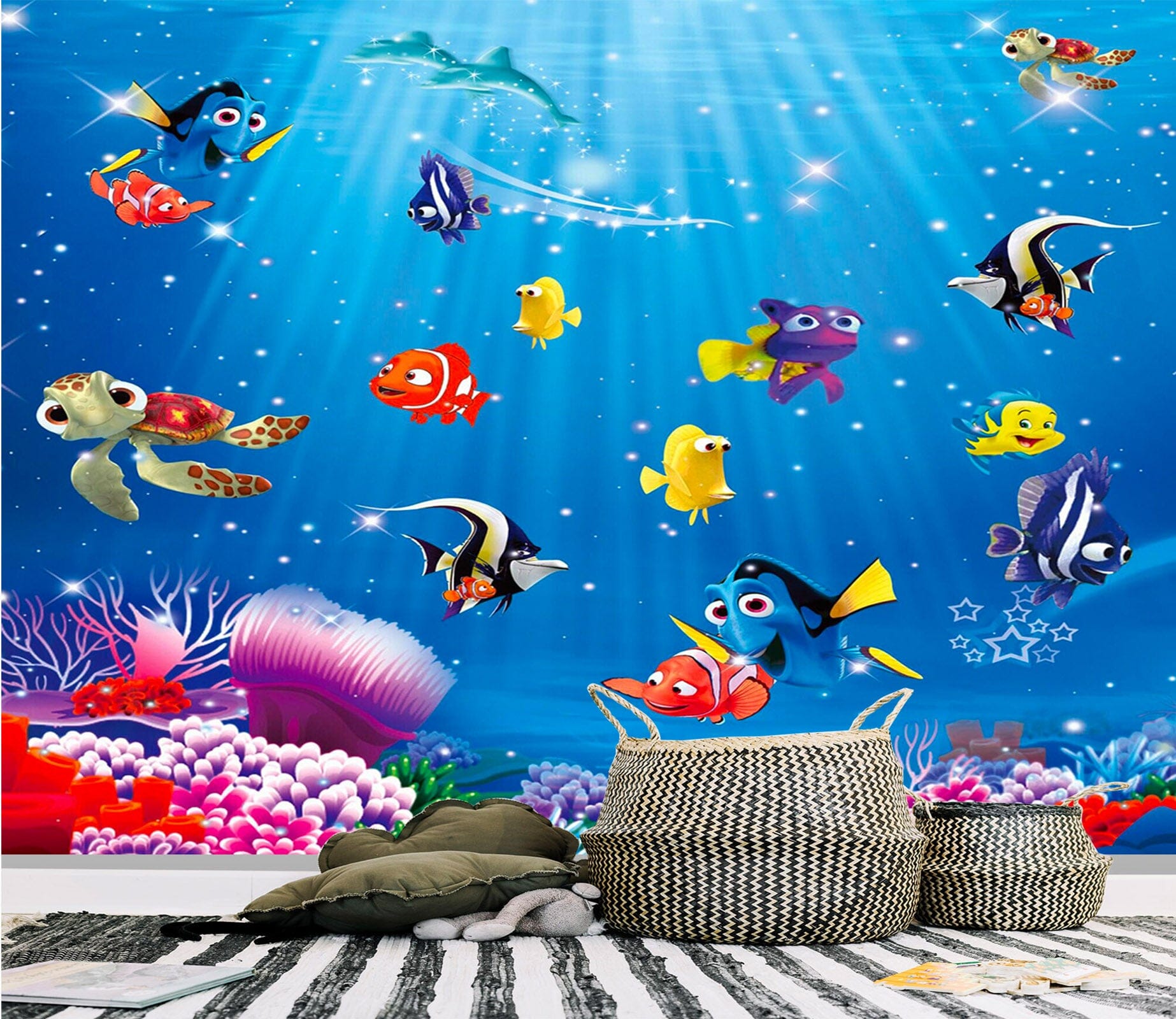 3D The Underwater World 106 Wall Murals Wallpaper AJ Wallpaper 2 