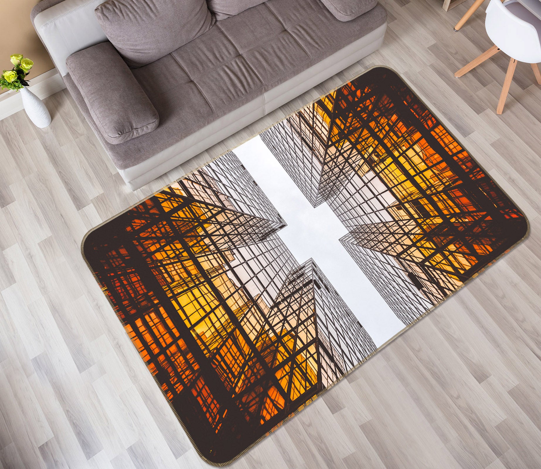 3D Building 36096 Non Slip Rug Mat
