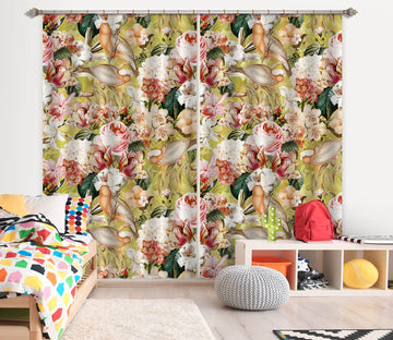 3D Oil Painting Garden 122 Uta Naumann Curtain Curtains Drapes Curtains AJ Creativity Home 