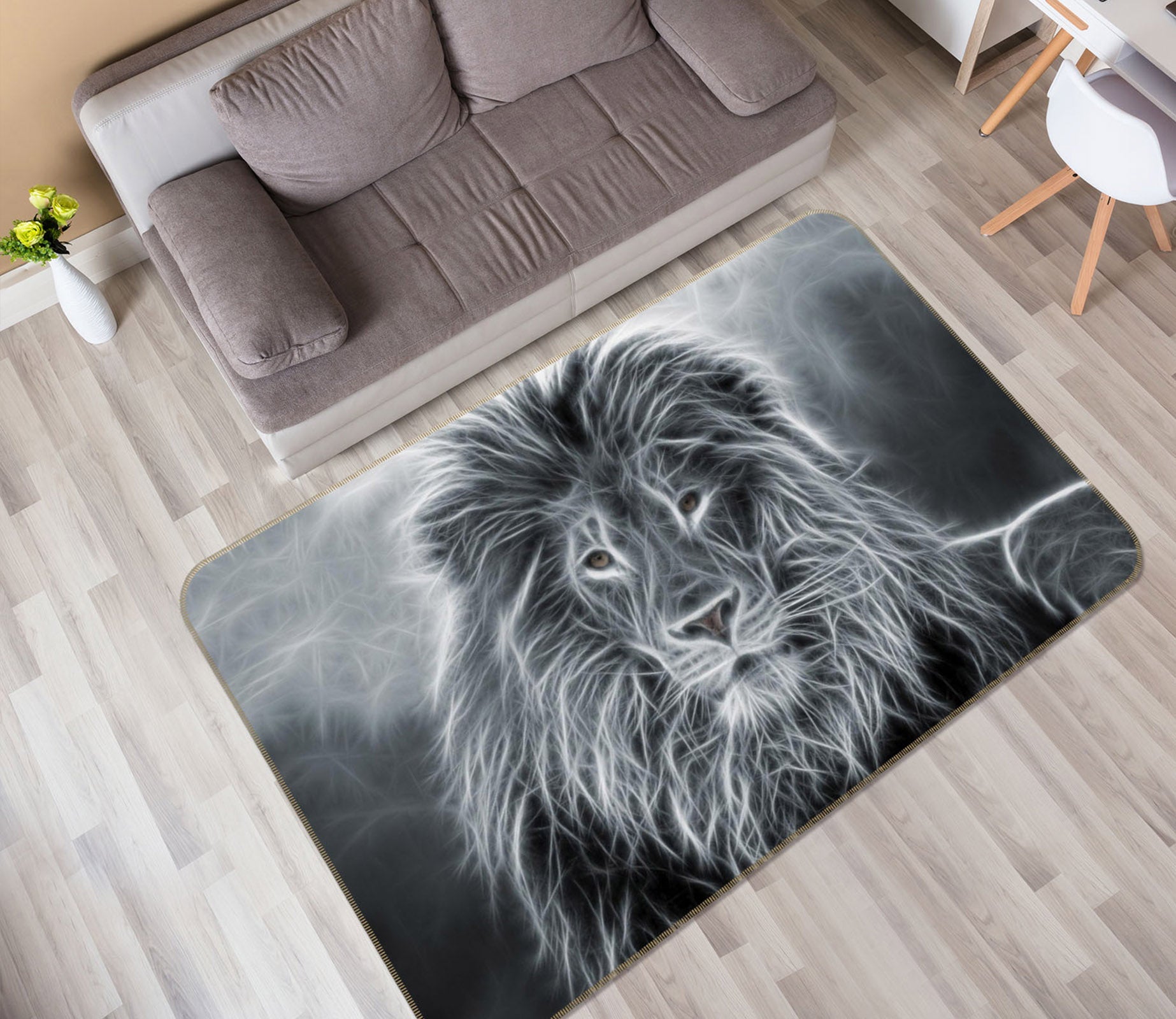 3D Lion 33113 Non Slip Rug Mat