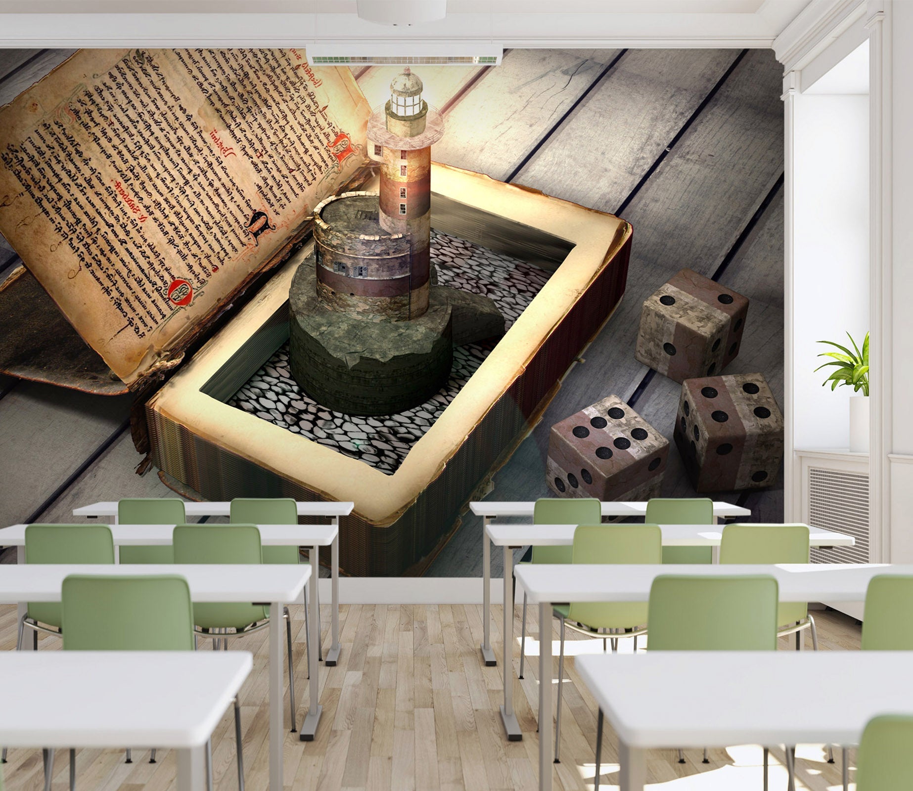 3D light house in the book 36 Wall Murals Wallpaper AJ Wallpaper 2 