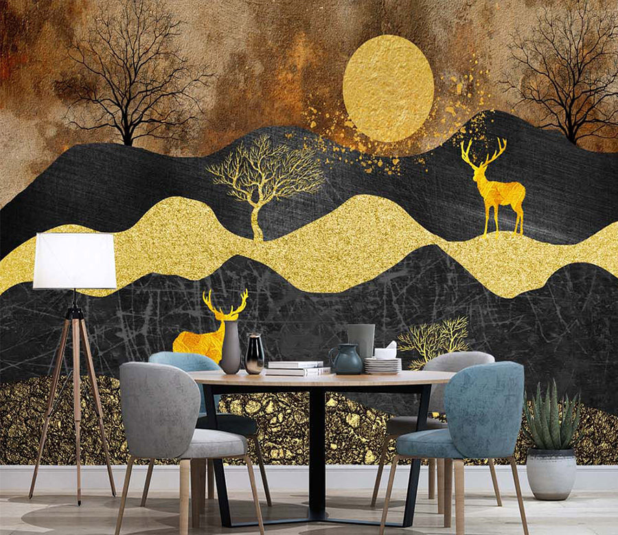3D Forest Fawn WC010 Wall Murals