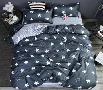 3D Star Pattern 12122 Bed Pillowcases Quilt