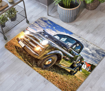 3D Grass Black Car 68054 Vehicle Non Slip Rug Mat