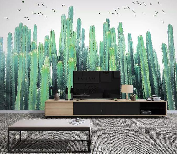 3D Cactus Castle 831 Wall Murals Wallpaper AJ Wallpaper 2 