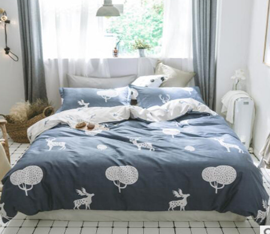 3D Deer Tree 15203 Bed Pillowcases Quilt