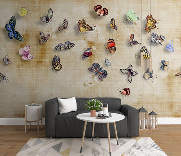 3D Color Butterfly WC566 Wall Murals