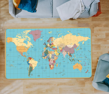 3D Map 36061 Non Slip Rug Mat