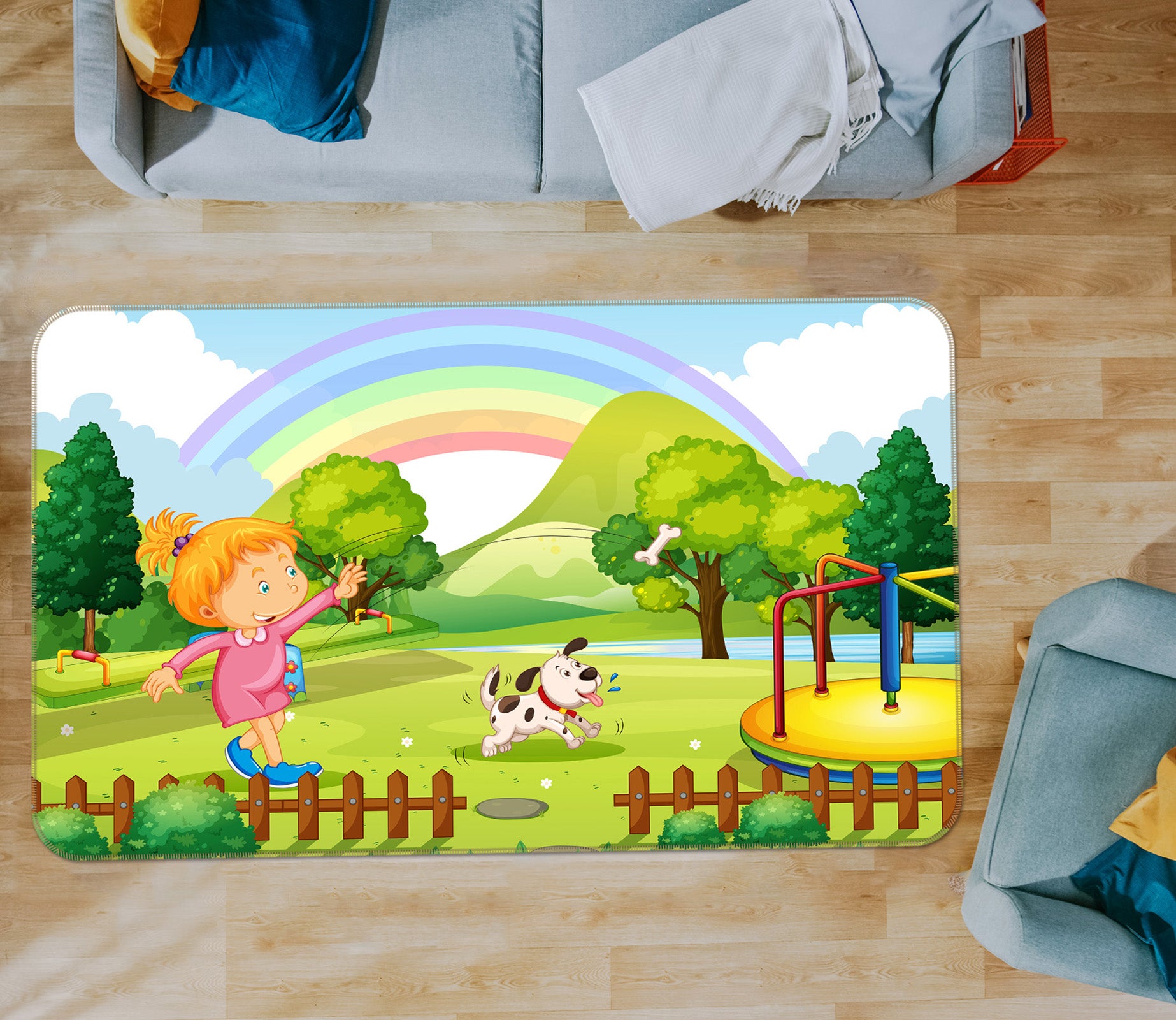3D Rainbow 36154 Non Slip Rug Mat