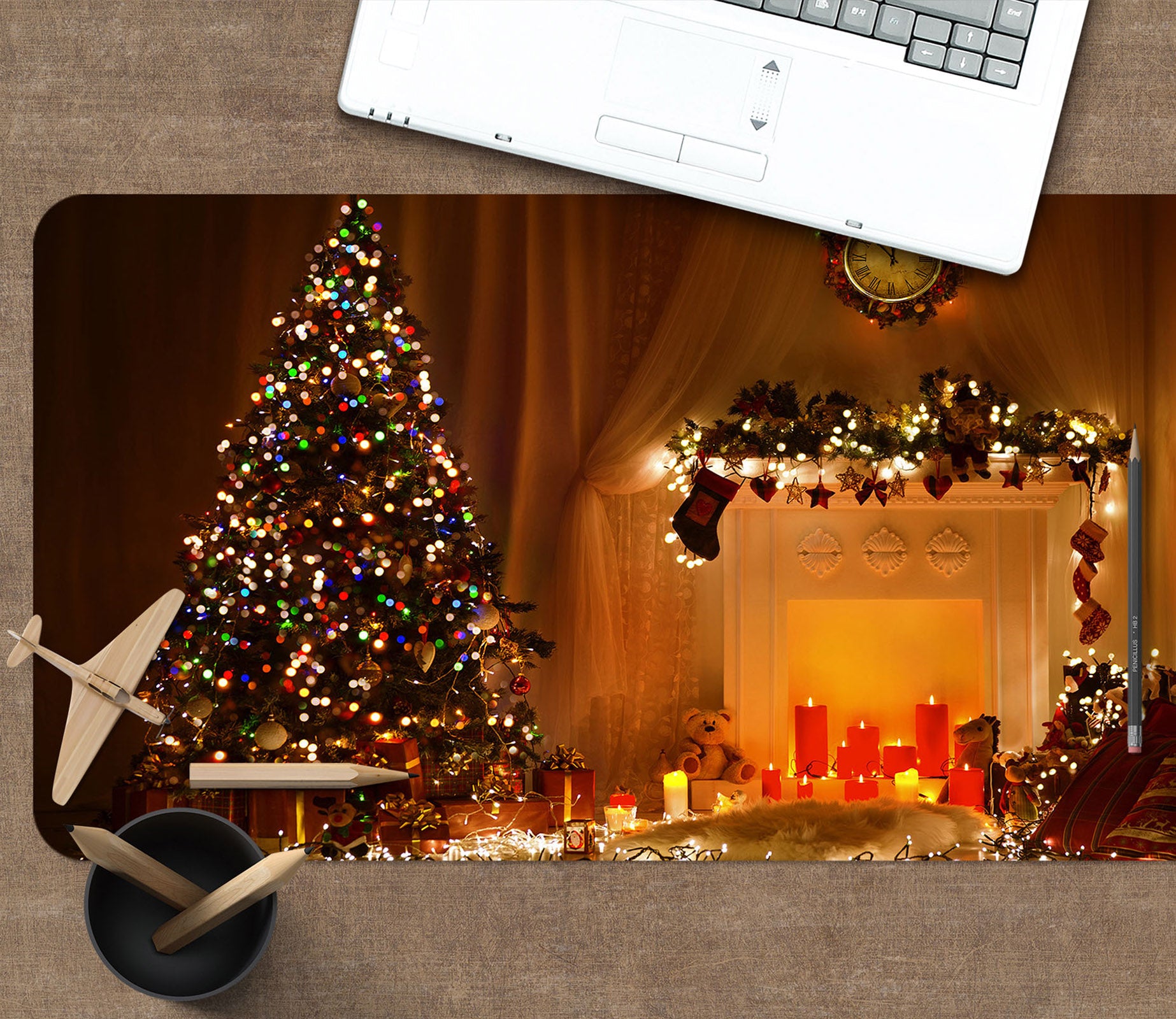 3D Tree Light 51176 Christmas Desk Mat Xmas