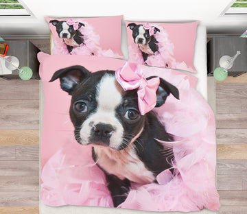 3D Small Dog 15028 Bed Pillowcases Quilt