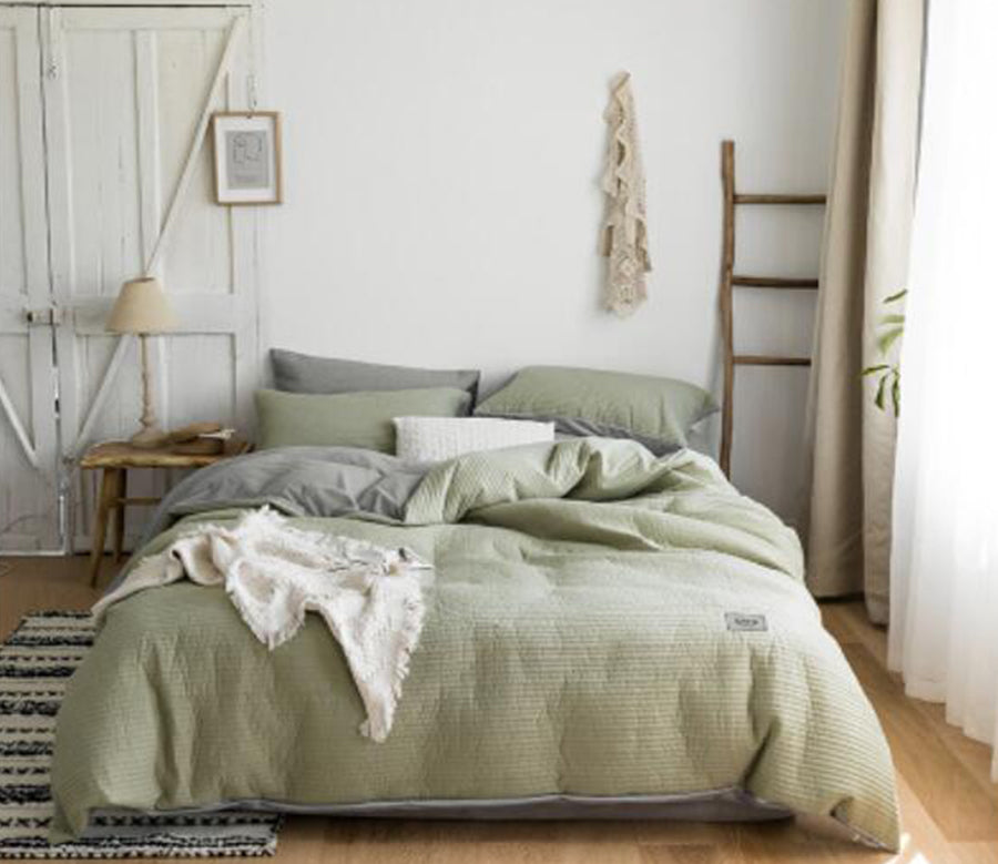 3D Green 30109 Bed Pillowcases Quilt