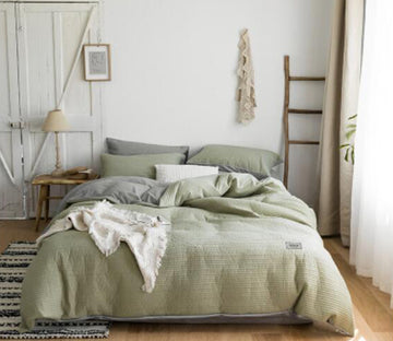 3D Green 30109 Bed Pillowcases Quilt
