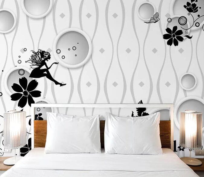 3D Flower Circle 1527 Wall Murals Wallpaper AJ Wallpaper 2 