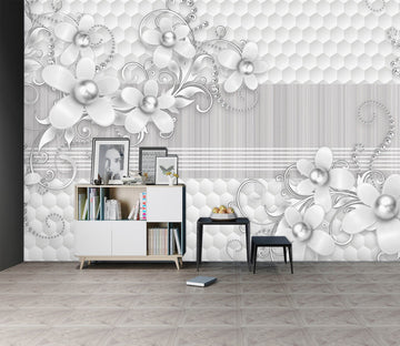 3D Diamond Flower 1472 Wall Murals Wallpaper AJ Wallpaper 2 