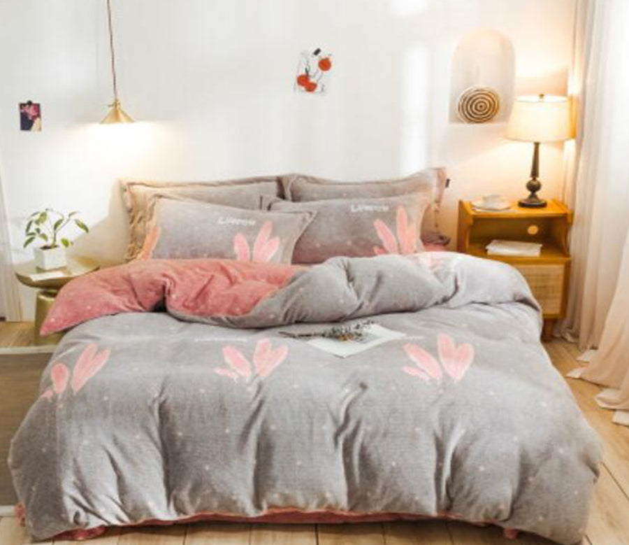 3D Gray 20099 Bed Pillowcases Quilt