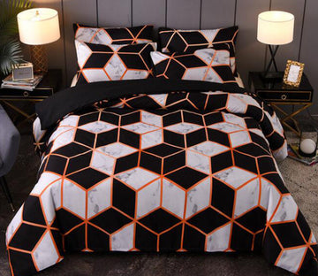 3D Cube Type 8068 Bed Pillowcases Quilt