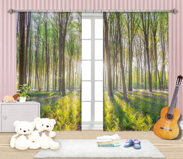 3D Sunset Forest 022 Assaf Frank Curtain Curtains Drapes Curtains AJ Creativity Home 