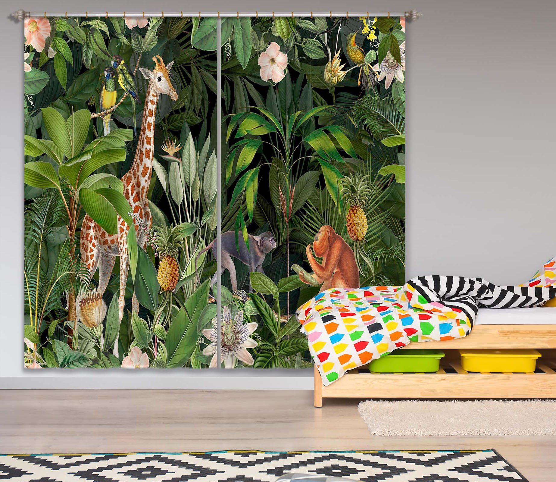 3D Animal Home 076 Andrea haase Curtain Curtains Drapes Curtains AJ Creativity Home 