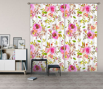 3D Flower Cherry 230 Uta Naumann Curtain Curtains Drapes