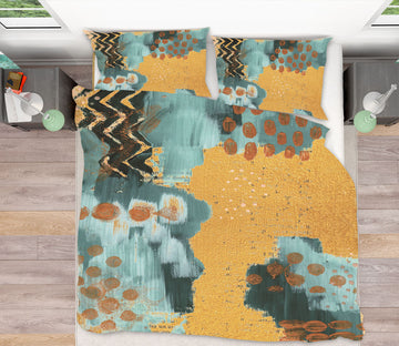 3D Yellow Green Pattern 16024 Bed Pillowcases Quilt