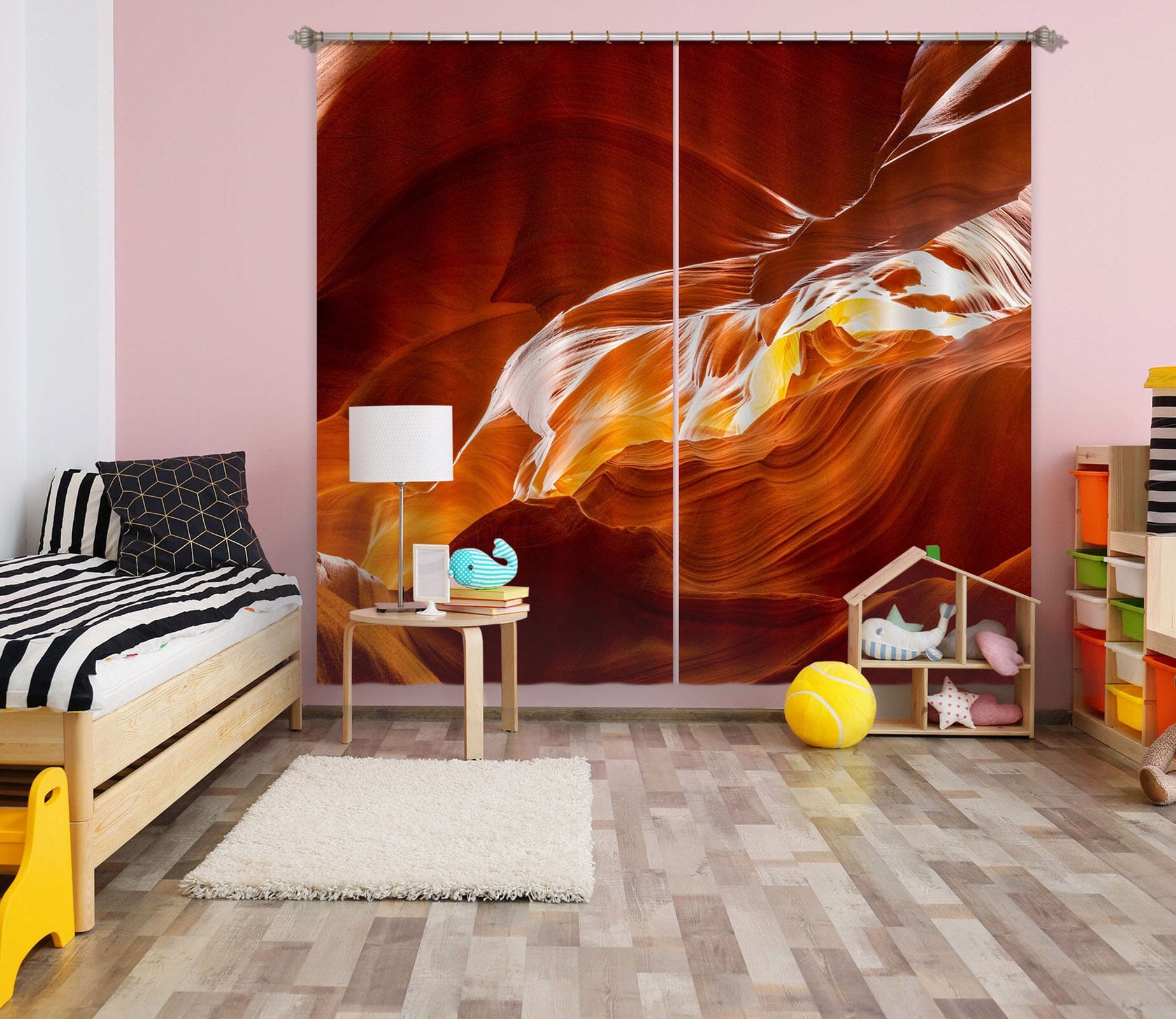 3D Red Canyon 174 Marco Carmassi Curtain Curtains Drapes Curtains AJ Creativity Home 