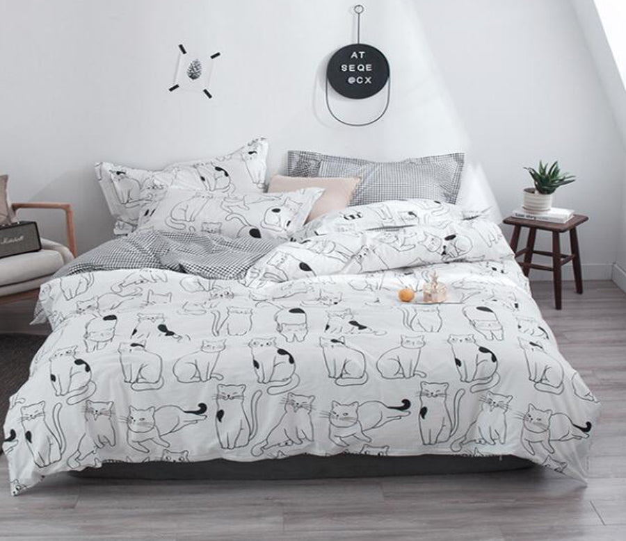 3D Line Cat 6162 Bed Pillowcases Quilt