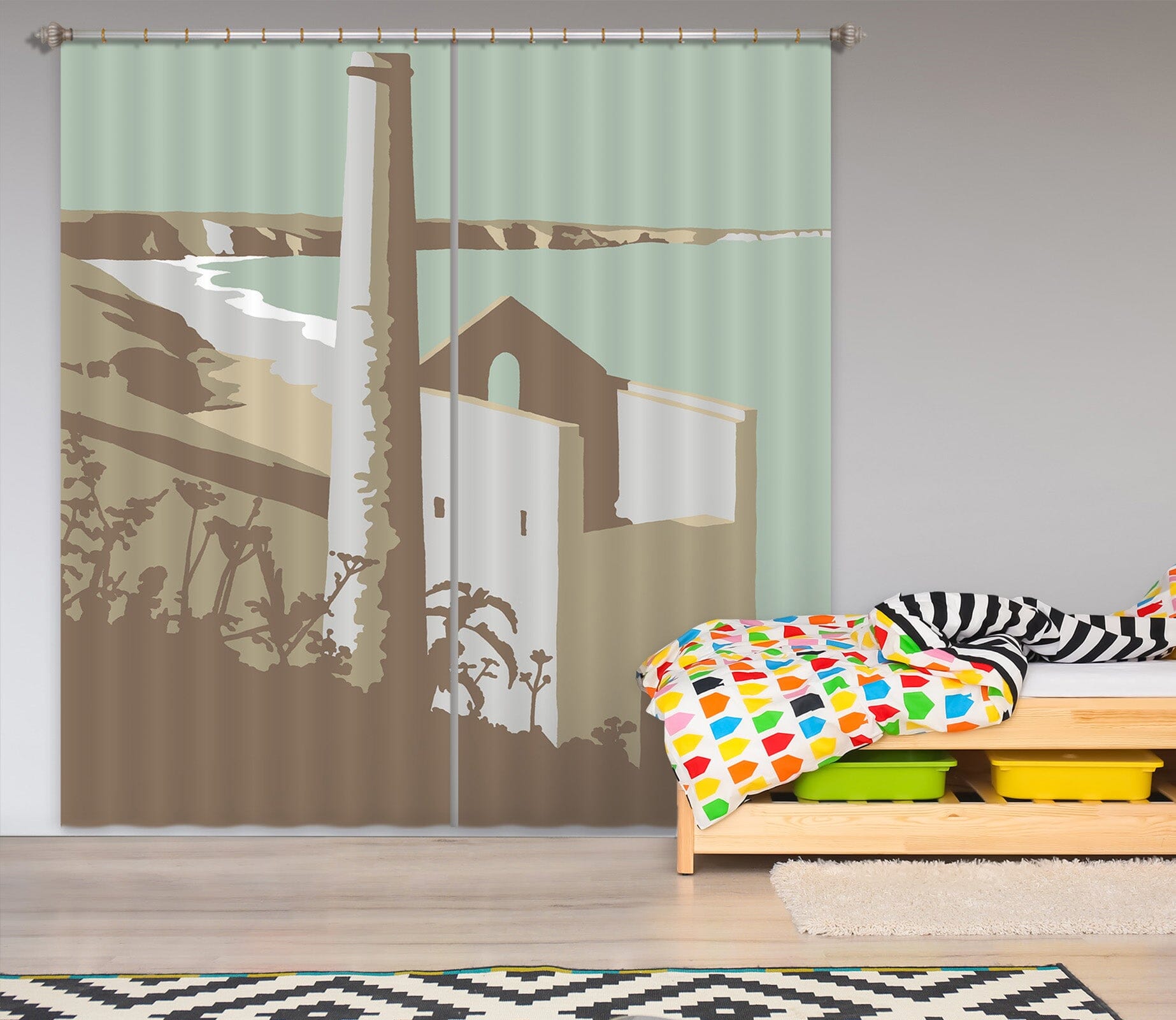 3D St Agnes 155 Steve Read Curtain Curtains Drapes Curtains AJ Creativity Home 