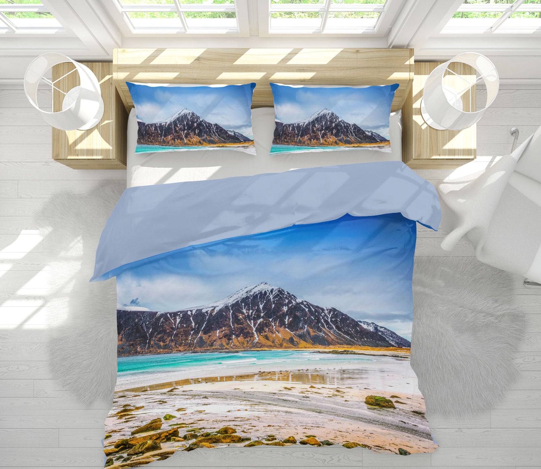 3D Mountain Stones 094 Marco Carmassi Bedding Bed Pillowcases Quilt